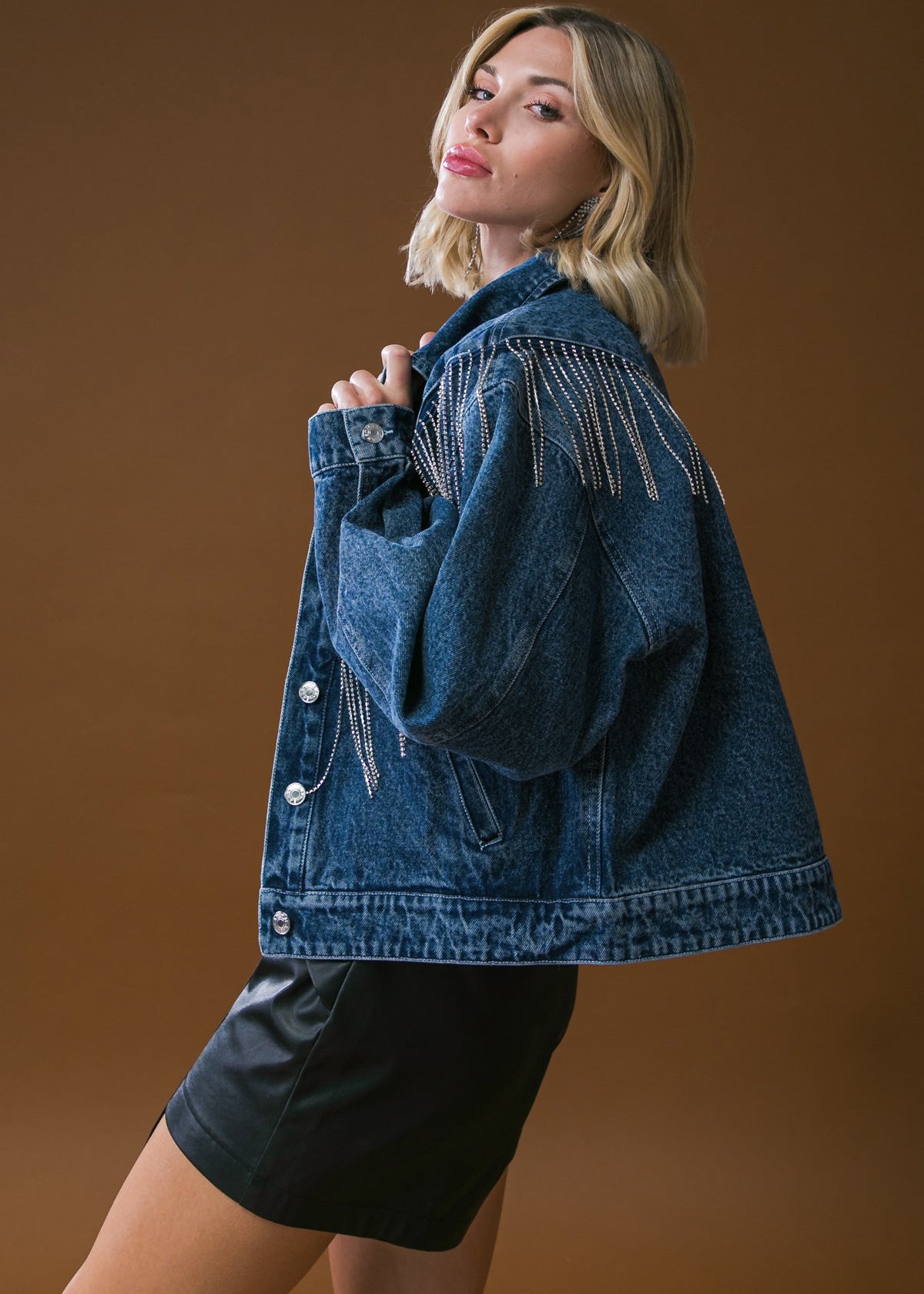 THE EVERLY FRINGE DENIM JACKET